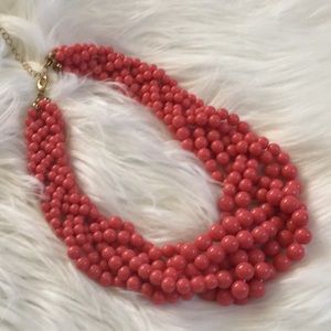 Salmon Beaded Necklace